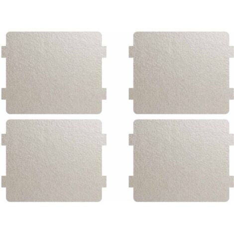 4 Unités Plaque en mica pour réparation de micro-ondes, plaque de remplacement pour les accessoires de réparation de micro-ondes,Tranches universelles pour four à micro-ondes, faciles à découper (1/5)