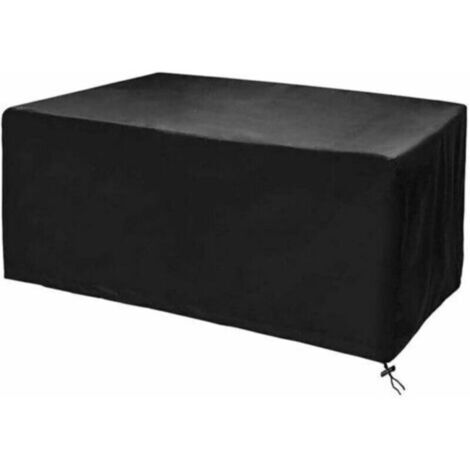 Housse pour salon de jardin, toutes dimensions, housse pour salon de jardin et pour ensembles de sièges rectangulaires, anti-pluie et anti-poussière, anti-UV, robuste 210D -Tissu Oxford (60x6 (1/5)