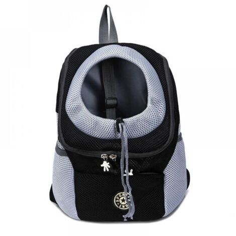 Sac à Dos Pliable pour Chien de Voyage pour Animaux de Compagnie pour Chat Sacs à Dos de Transport pour Chiens Petit Transporteur (Noir, S) (1/5)