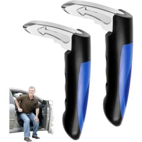 2 Pièces D'aide à la Dortie de Voiture pour Personnes âgées, 400lbs Poignée de Soutien pour Voiture, Poignée de Porte de Voiture pour Personnes âgées, Poignée de Soutien pour Personne (1/5)