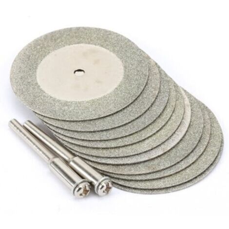 10pcs 40mm Diamantaires Off disques Wheel outil rotatif avec 2 Mandrin Arbor Set (1/5)