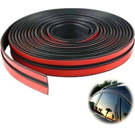 joint pare brise adhesif Universel de 4 mètres, joint toit ouvrant, joint porte voiture, joint caoutchouc adhesif, colle pare brise voiture (19mm 4m) (1/5)