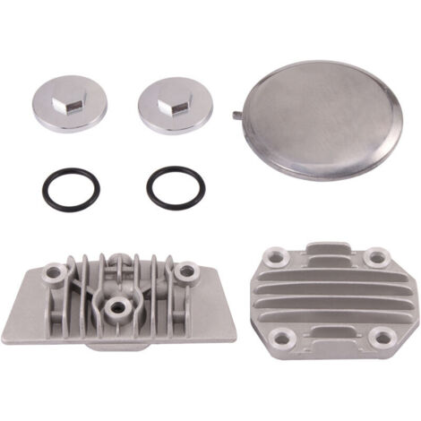Les pièces de modification et d'amélioration de la culasse horizontale du moteur 125cc comprennent cinq petits couvercles décoratifs ronds en alliage d'aluminium poli pour motos et motos à quatre roue (1/5)
