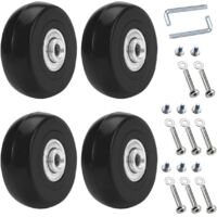 Lot de 16 housses de protection en silicone pour roue de valise, 4 couleurs Lot de 16 housses de protection en silicone pour roue de valise, 4 couleurs