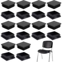 20pcs Bouchons à Lamelles Carré 40x40 30x30 35x35mm pour Tube Carre, Bouchon Plastique Carre, Embout Tube Carré, Capuchon Plastique Carre, Bouchon Tube Carré (20, 35x35)