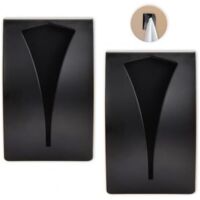 2 Pièces Auto-Adhésives Pince à Serviette, Porte Torchon Cuisine, Crochet Torchon Cuisine, Attache Torchon Cuisine, Accroche Torchon Cuisine Sans Percage (Noir)
