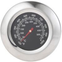 7.5CM Thermomètre pour Barbecue, Thermomètre de fumoir, 100-1000 F (50-500 C) pour Weber Kettle, Smoker, Kamado, Charbroil, Pit Boss Ceramic BBQ, Uniflame et thermomètre à Barbecue