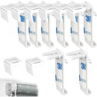 16 Piece Set for Roller Blind Kit, Plastic Accessory, No Drilling Replacement Parts for Wooden Windows, Door Sashes, Curtain Rods, Double Roller Blind Suspension