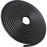 10m Car Door Edge Protector, Rubber U-Shaped Car Door Edge Protector for Cars, Trucks, Campers, Motorhomes, Hood, Boats (Black)