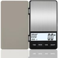 Digital Kitchen Scales with Timer, LCD Display, 1kg/0.1g, Waterproof, for Coffee, Spices, Jam, Powder, Jewelry