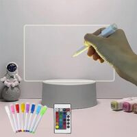 Veilleuse En Acrylique Cadeau Pour Maman, Idee Cadeau Femme Anniversaire, Cadeau Noel, Diy Tableau Écriture Lampe Veilleuse Bébé Enfant Fille Telecommande Prise Usb A Pile Couple Fete Des Mere (Carré)