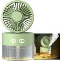 Ventilateur, ventilateur de pulvérisation d'humidification d'air froid de bureau pliable