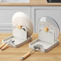 Lot de 2 repose-cuillères multifonctions pour couvercles de Lot de 2 repose-cuillères multifonctions pour couvercles de