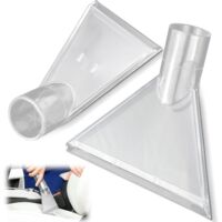 2 Pièces Embout Aspirateur, Aspirateur Buse, Suceur Aspirateur, Embout Aspirateur Voiture Brosse Aspirateur Embouts D'aspiration Transparents Adaptateur Embout Aspirateur