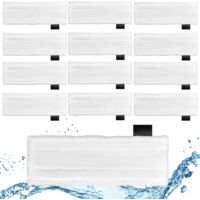 Pack of 12 Steam Cleaner Windscreen for Karcher Easy Fix SC2, SC3, SC4 Replacement Microfibre Cloths for Steam Cleaner, Mop, Steam Mop