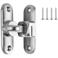 Loquet Porte Coulissante, Verrou Porte Coulissante, Verrou Serrure de Fermeture Porte Coulissante, Verrou Porte Interieure Exterieur, Serrure Porte Coulissante, Loquet de Bascule pour Porte Jardin