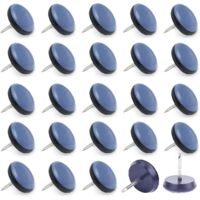 24 x Furniture Glides 25 mm with Rustproof Nails Teflon PTFE for Moving Heavy Furniture Effortlessly – Floor Protection