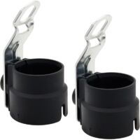Lot de 2 accessoires de remorque, accessoires de remorque de voiture, accessoires pour remorque, porte-fiche, support de prise de remorque 7 et 13 broches, porte-fiche de remorque 2182600004