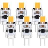Ampoule G4 LED 2W, 6 Pièce 12V Ampoule G4 Blanc Chaud 3000K, Ampoule LED G4 Équivalent 15W G4 Ampoule Halogène, Ampoule Halogene LED 200LM, G4 LED Dimmable Rayon de 360° Pas de Scintillement