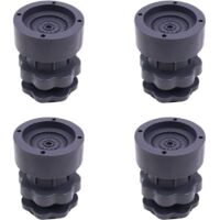 4-Piece Universal Adjustable Rubber Shock Pads for Washers, Dryers, Refrigerators