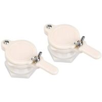 Pcs Honey Gate Valve ABS Plastic 2.36″ Extractor Tap Honey Extractor Equipment Honey Tap for Beekeeper (White Honey Gate Valve)