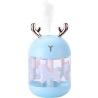 Mini Humidificateur D'air,Portable Humidificateur d’Air Maison,humidificateur d'air bébé,Arrêt Automatique Sans Eau de L'humidificateur de Bureau USB pour la Maisonla Chambre à Coucherle Bureau (Bleu)
