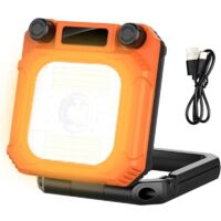 Lampes de camping Lampe magnétique rechargeable pliable avec écran LCD Lampes de camping rechargeables pour tente, porche, jardin, cour, travail, extérieur