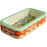 Piscine Enfant,Piscine Gonflable Carré,Pataugeoire Gonflable,Piscine Pataugeoire,Pataugeoire Carré,Piscine Gonflable Enfant,Piscine d'eau pour Enfants Intérieur et Extérieur