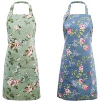 Tabliers de Cuisine pour Femmes, 2 Tabliers à Fleurs pour la Cuisine, Tablier de Chef Cuisinier Vintage