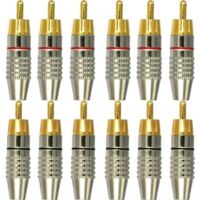 12Pcs RCA Connecteur male,Connecteurs Audio vidéo RCA,RCA Terminal connecteur Audio,RCA connecteur à sans soudure,Connecteurs RCA Plug Jack