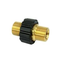 Hose Quick Connector, M22 x 1.5 Dual Male Pressure Washer Adapter Compatible with Karcher, Karcher HD & HDs Pressure Washer Hose (14mm Diameter)