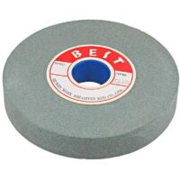 Meule abrasive carbure de silicium 125x16x12.7mm – Grain 100 pour meulage de précision – Compatible touret à meuler – Vert