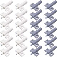 Cuisine Amortisseur Porte,24Pcs Amortisseur de Porte de Meuble Tampons de Porte Cuisine Amortisseur Plastique Porte Haute Recyclable Haute Résistance Réduisezle Bruit pour le Bureau Armoires,