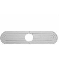 Tapis de robinet d'évier, tapis d'évier de cuisine, tapis de bonde d'évier, tapis anti-éclaboussures pour évier de cuisine, tapis de robinet absorbant en pierre, gris, 40 × 10 cm
