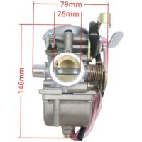 Carburateur GN125 26MM GN125 125 gn125e 606-004 Pièces de carburant pour moto Suzuki, ensemble de corps de papillon à rapport de haute précision, atomisation uniforme du carburant.