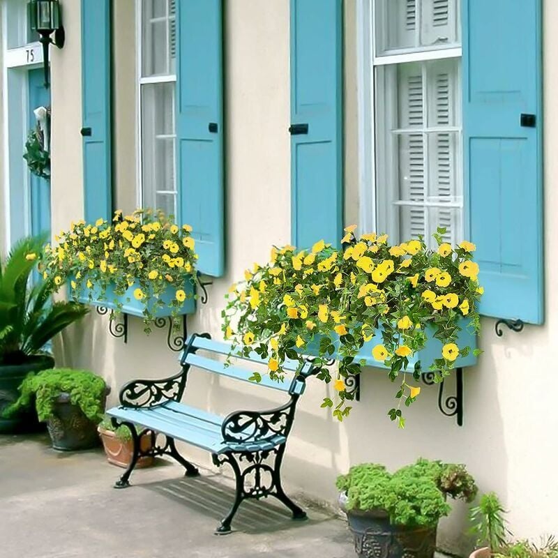 Fleurs Artificielles Marguerite Bleu, Plantes Artificielles Décoration