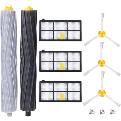 [JAMAIS UTILISÉ]Pièces Accessoires pour iRobot Roomba 800 805 860 861 865 866 870 871 876 880 885 886 890 895 896 900 960 966 980, Remplaçant Filtres et Brosses Kit pour Aspirateur Robot - 11in1 (1/5)