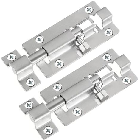 [JAMAIS UTILISÉ]INHHUB 2 Pack Barrel Bolt Latch, Slide Bolt Latch 3 Inches Slide Latch Lock, Thickened-INHHUB (1/5)