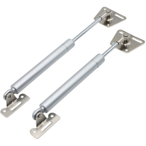 Charnière à gaz de 100N/22lb avec ralentisseur pour rabat de cabinets et de bureaux, s'ouvre lentement, paquet de 2 (1/5)