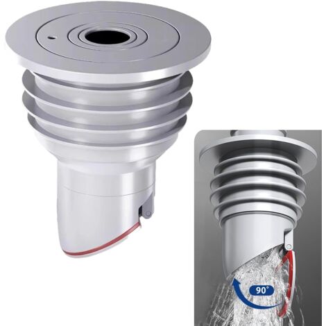 [JAMAIS UTILISÉ]Joint de Tuyau de Machine à Laver, Gris Bouchon Anti Odeur Machine à Laver Bouchon D'Étanchéité de Tuyau D'Évacuation, Joint de Tuyau de Vidange Déodorant pour Cuisine Domestique, L(60 (1/4)