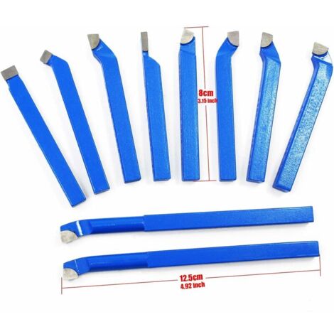 Lot De 12 Burins Tournants Indexables Pour Fraisage Et Tour - 12 Tailles Différentes, Idéal Atelier