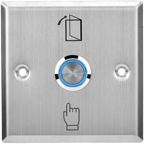 Bouton de Sortie NO/COM, Système de Contrôle d'Accès de Porte avec Voyant Lumineux (1/4)