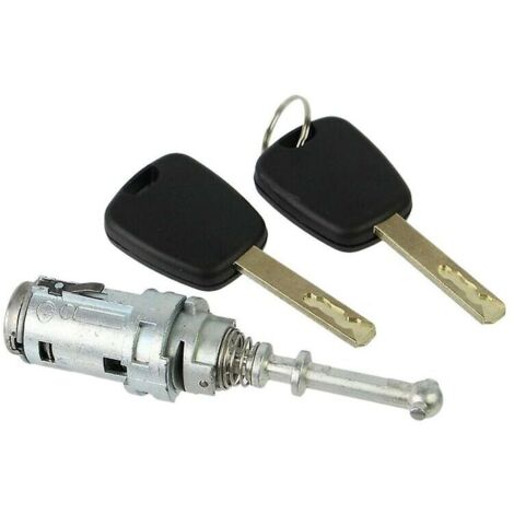 Dpzo – Kit serrure et barillet pour porte avant gauche Citroën C2 C3 Pluriel – Métal durable – Installation facile sans outils complexes