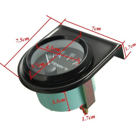Jauge Température Eau Voiture 40-120°C – Trou De Montage 52 Mm, Alliage Aluminium, 24V