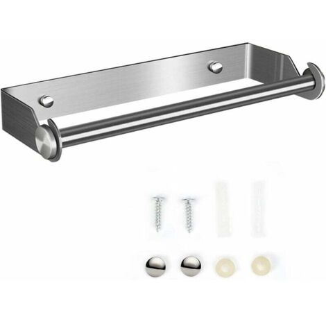 [JAMAIS UTILISÉ]Dérouleur essuie-tout, dérouleur porte Sopalin, distributeur de papier aluminium Sopalin et film, support mural déroulant de rouleau de cuisine (argent).-INHHUB (1/5)