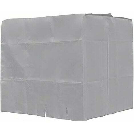 Bâche de réservoir d'eau, SL.GT Bâche Couverture Réservoir IBC pour Cuve 1000L, Capôt de Protection Container Citerne Eau, Anti-poussière Anti-UV Anti-Pluie, 120x100x116cm (Gris) (1/5)