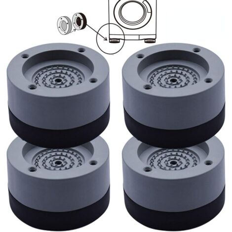 4 Pièces Tapis Anti-Vibration en Caoutchouc pour Machine à Laver et Réfrigérateur, 4cm (1/4)