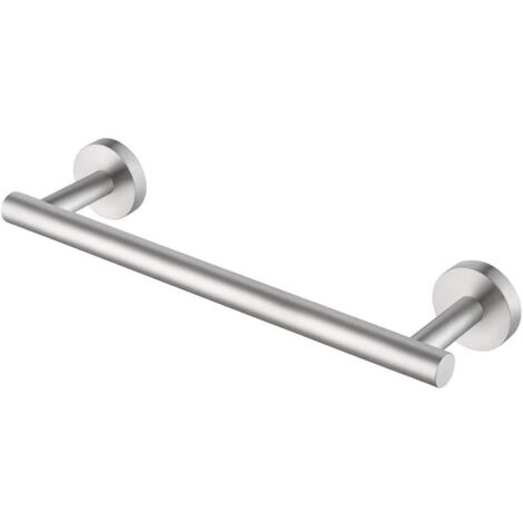 Porte Serviette Salle de Bain Organisateur Cuisine Murale Porte Torchon Barre Serviette Mural 30CM Acier Inoxydable SUS304 Finition Brossée -INHHUB (1/5)