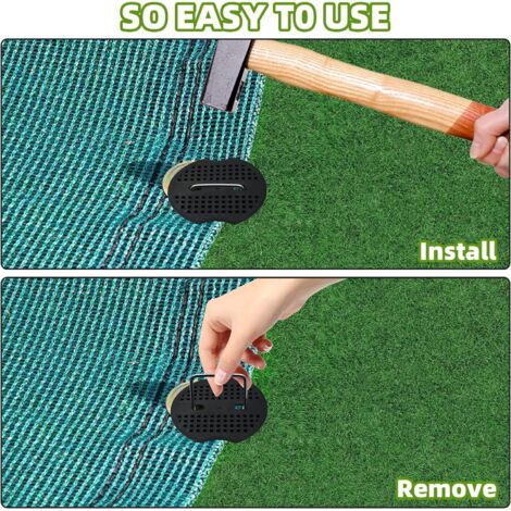 56 Piquets De Jardin En Acier Inox – 15 Cm, Anti-rouille, Pour Toile Anti-mauvaise Herbe Et Tente