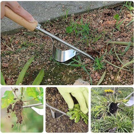 Set Désherbeur Jardin Set 4 Outils Désherbage Manuel NAVESO - Acier Inoxydable Avec Poignées Bois - Pour Jardin Et Pelouse Diserbante Erbacce Set Désherbeur Jardin Set 4 Outils Désherbage Manuel NAVESO - Acier Inoxydable Avec Poignées Bois - Pour Jardin Et Pelouse Diserbante Erbacce